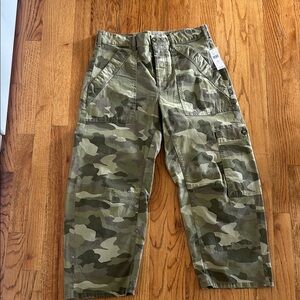 Pilco Anthropologie Button Fly Camo Cargo Pants